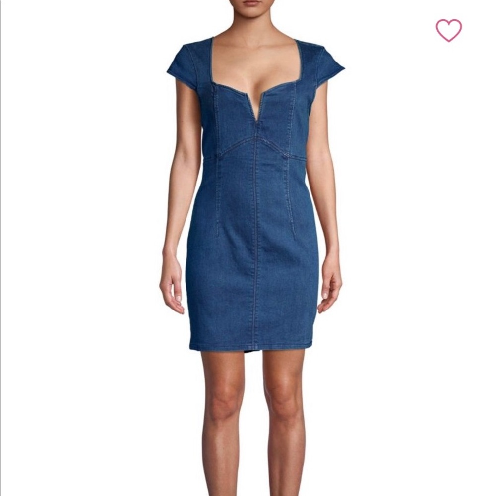 Free people never worn jean dress